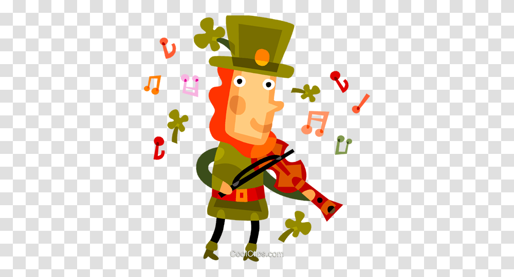 Irish Man Playing Fiddle Royalty Free Vector Clip Art Illustration, Person, Number Transparent Png