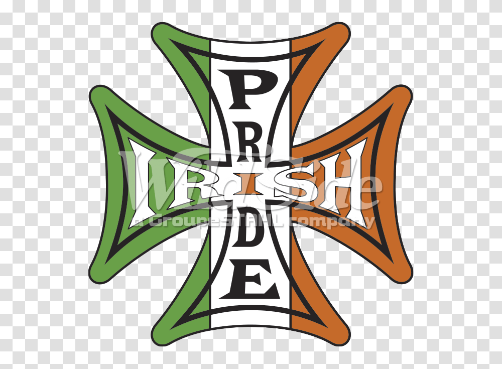 Irish Pride Iron Cross The Wild Side, Label, Axe Transparent Png