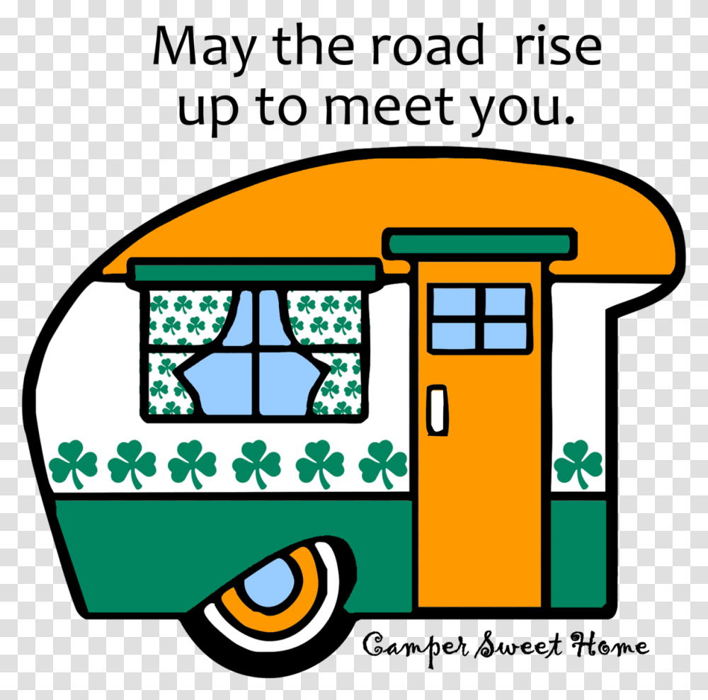 Irish Saying Camper Sweet Camper Free Clip Art, Bus, Vehicle, Transportation, Gas Pump Transparent Png