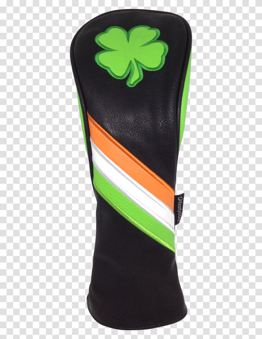 Irish Shamrock Embroidered Headcover By Readygolf Leather, Accessories, Accessory, Wallet, Strap Transparent Png