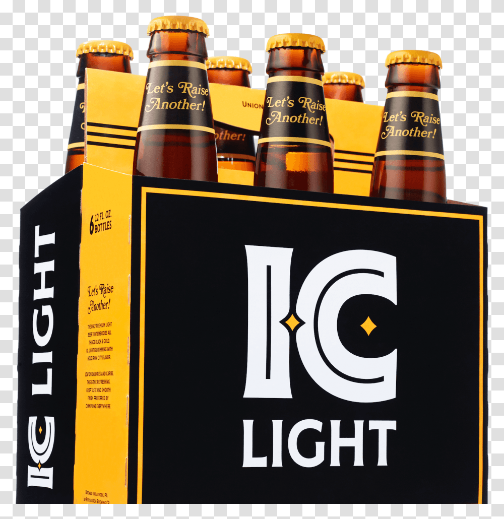 Iron City Light 2412 Oz Bottles Ic Light Beer, Alcohol, Beverage, Drink, Lager Transparent Png