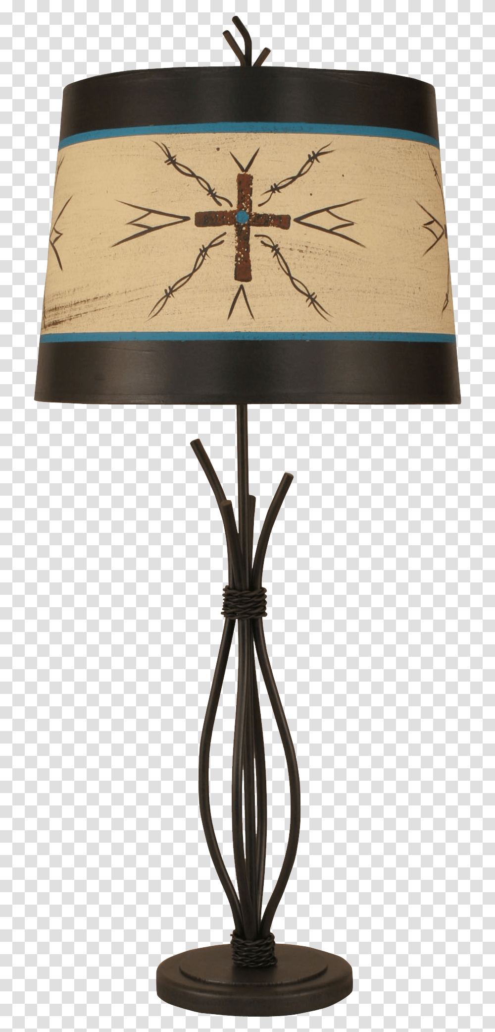 Iron Cross 32 5 Inch Western Table Lamp Lampshade, Spider, Invertebrate, Animal, Arachnid Transparent Png