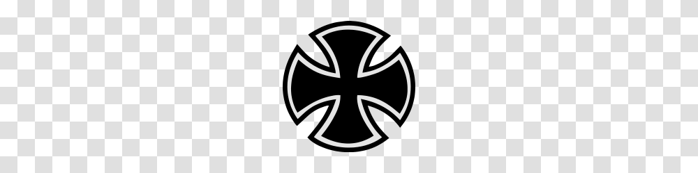 Iron Cross, Stencil, Emblem, Arrow Transparent Png