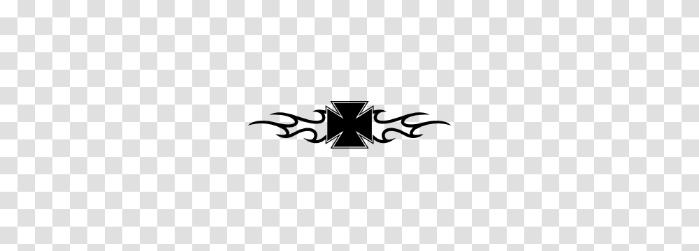 Iron Cross With Flames Wall Decal, Stencil, Logo, Trademark Transparent Png