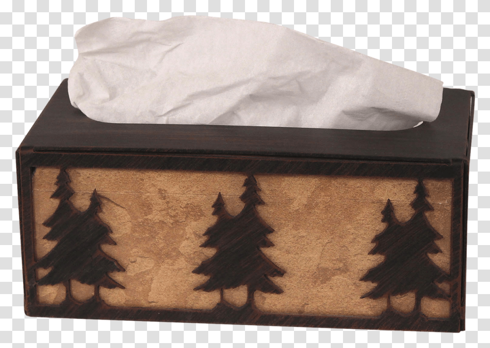 Iron Double Pine Tree Rectangle Tissue Box Cover Christmas Tree, Furniture, Mattress, Table, Bird Transparent Png