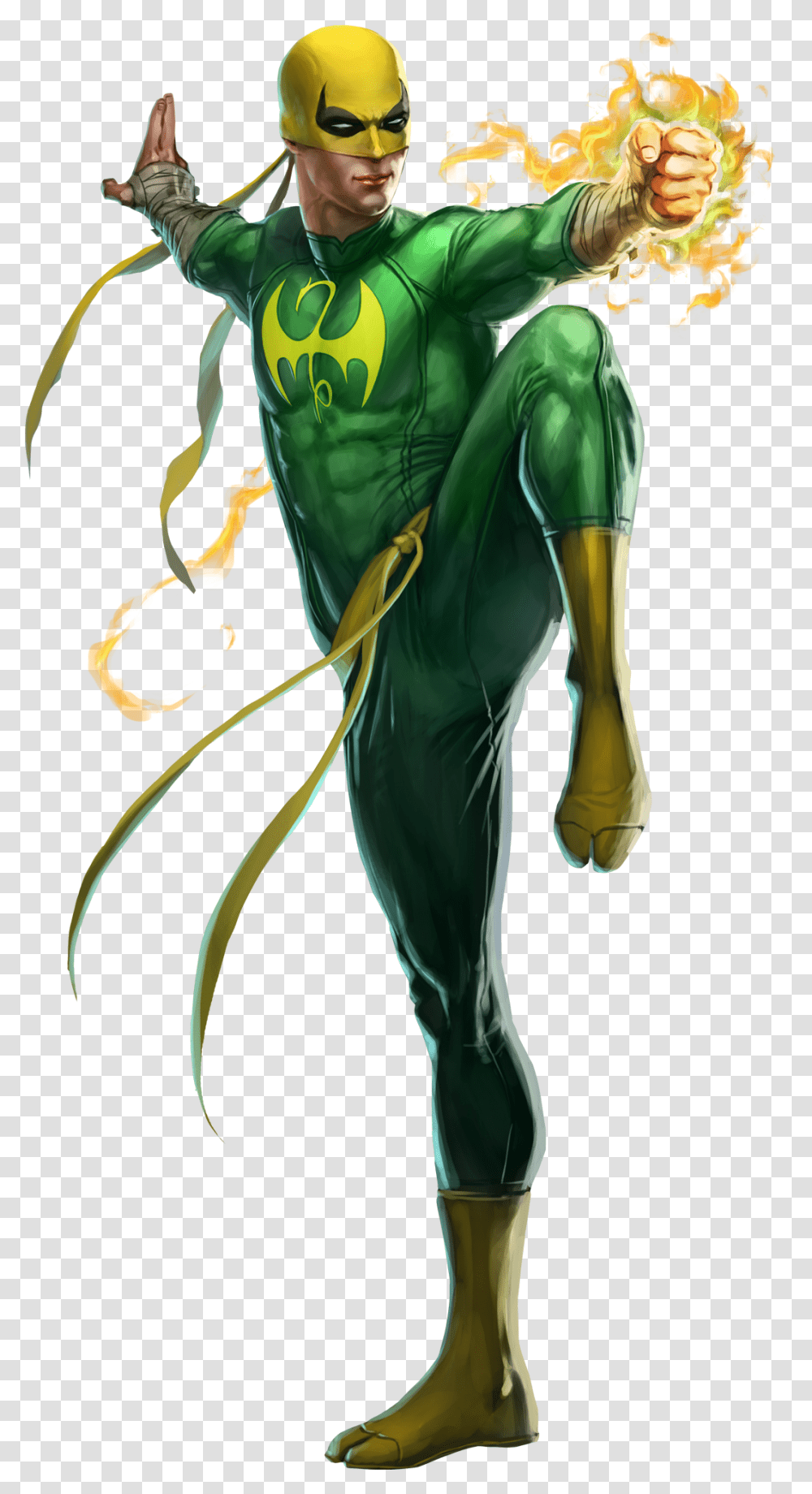 Iron Fist Comic Costumes, Person, Elf, Green, Animal Transparent Png