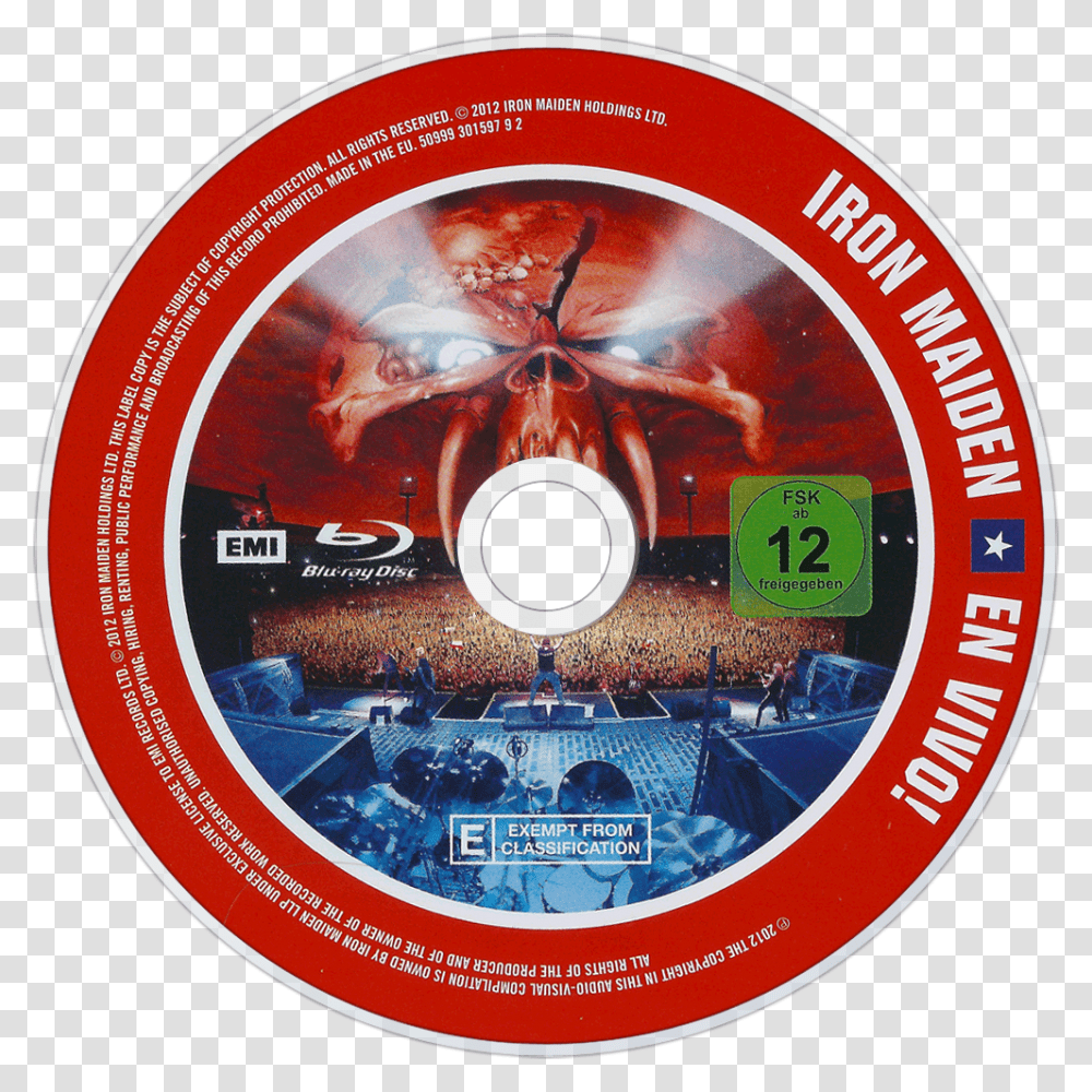 Iron Maiden En Vivo Blu Ray, Disk, Dvd, Poster, Advertisement Transparent Png