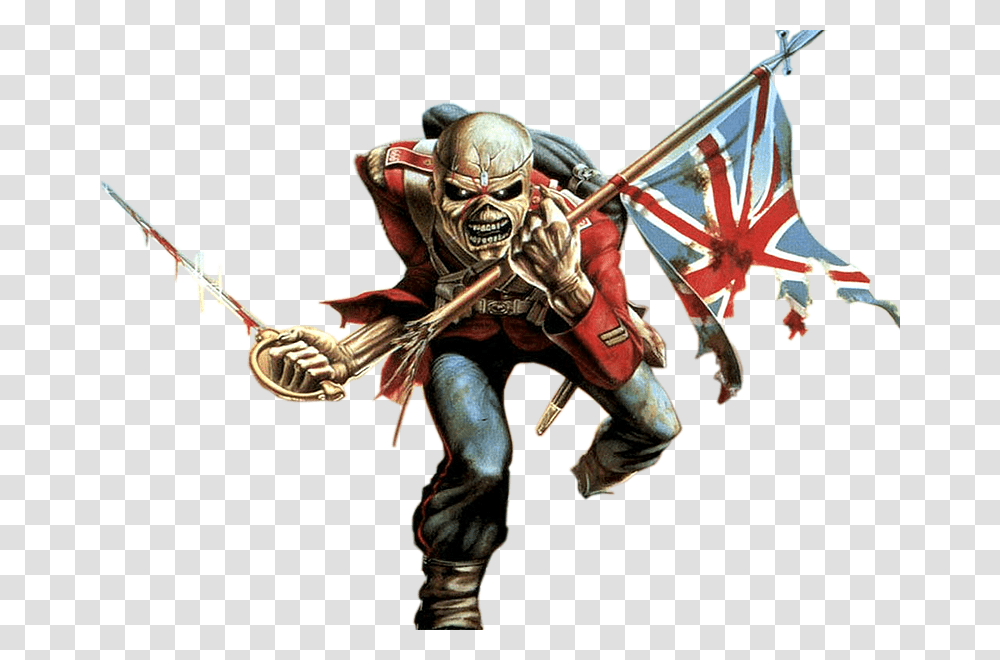 Iron Maiden Logo Carving Pattern Render, Person, Costume, Duel, Weapon Transparent Png