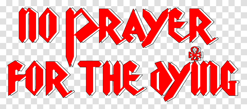Iron Maiden No Prayer For The Dying Logo, Alphabet, Lighting, Number Transparent Png
