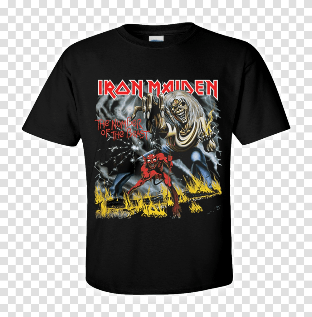 Iron Maiden Number Of The Beast Shirt, Apparel, T-Shirt Transparent Png