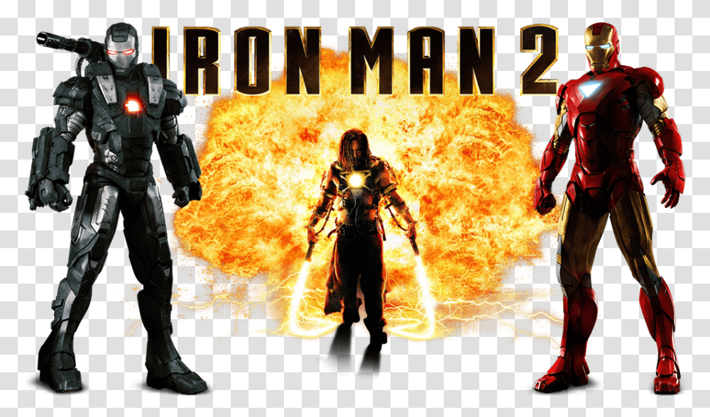 Iron Man 2, Person, Helmet, Duel, Fire Transparent Png