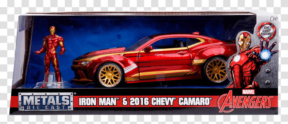 Iron Man 2016 Chevy Camaro, Car, Vehicle, Transportation, Automobile Transparent Png