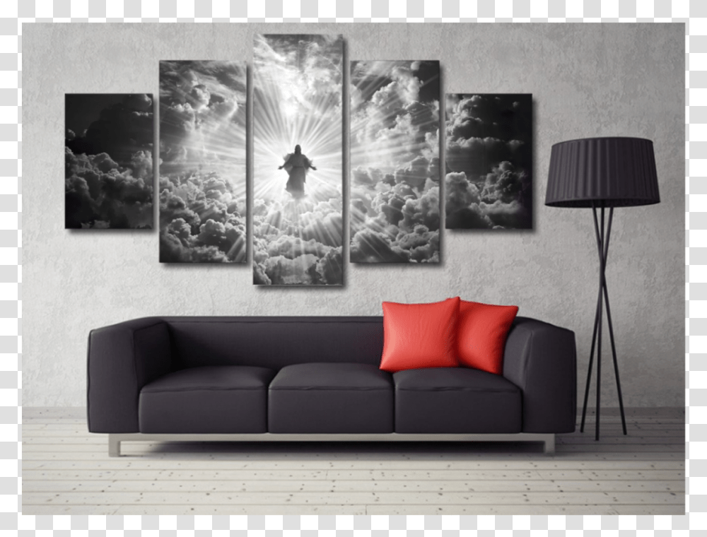Iron Man 5 Panel Poster, Couch, Furniture, Canvas, Lamp Transparent Png