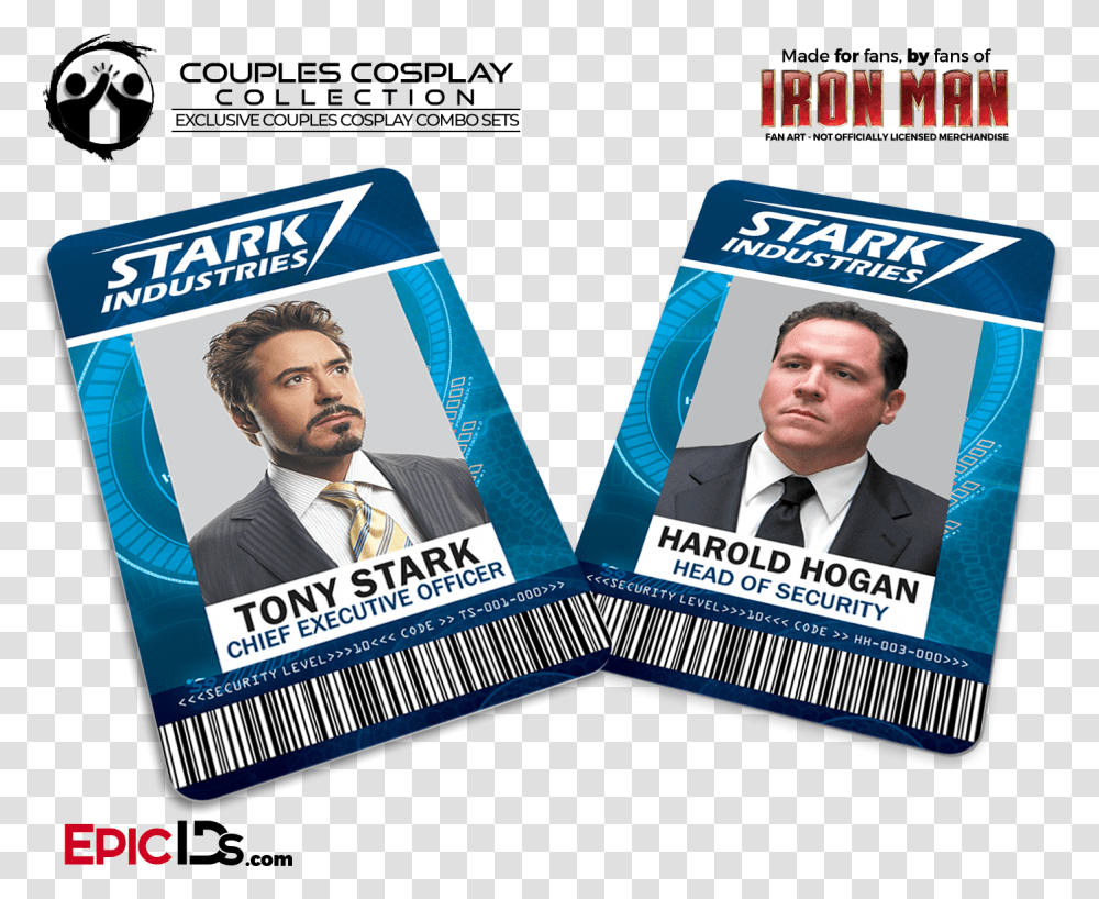Iron Man Avengers Inspired Stark Industries Name Pepper Potts Tony Stark Fanart, Person, Id Cards, Document Transparent Png