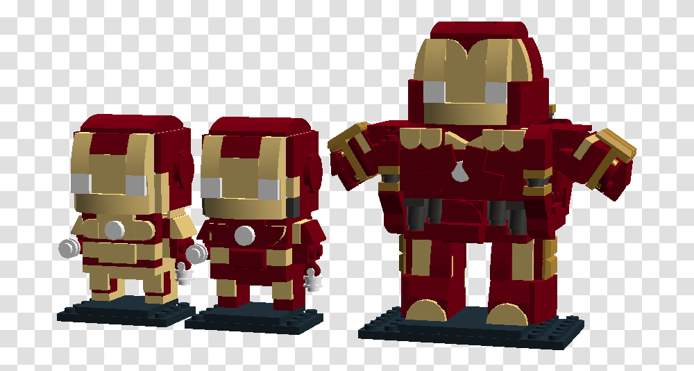 Iron Man Brickheadz Custom, Toy, Robot, Minecraft Transparent Png