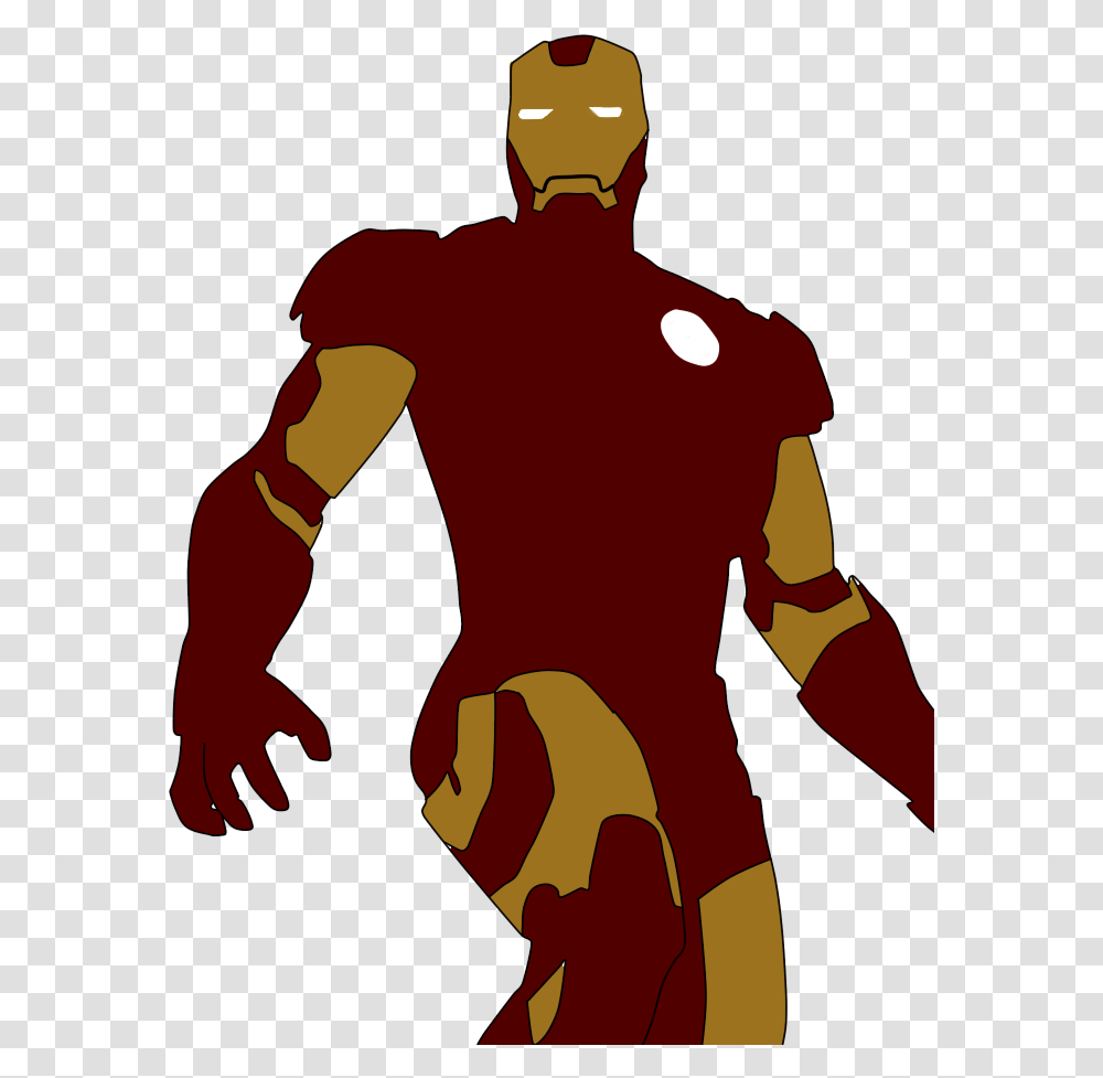 Iron Man Clipart Ironman Symbol Logo Iron Man Symbol, Person, Human, Back Transparent Png