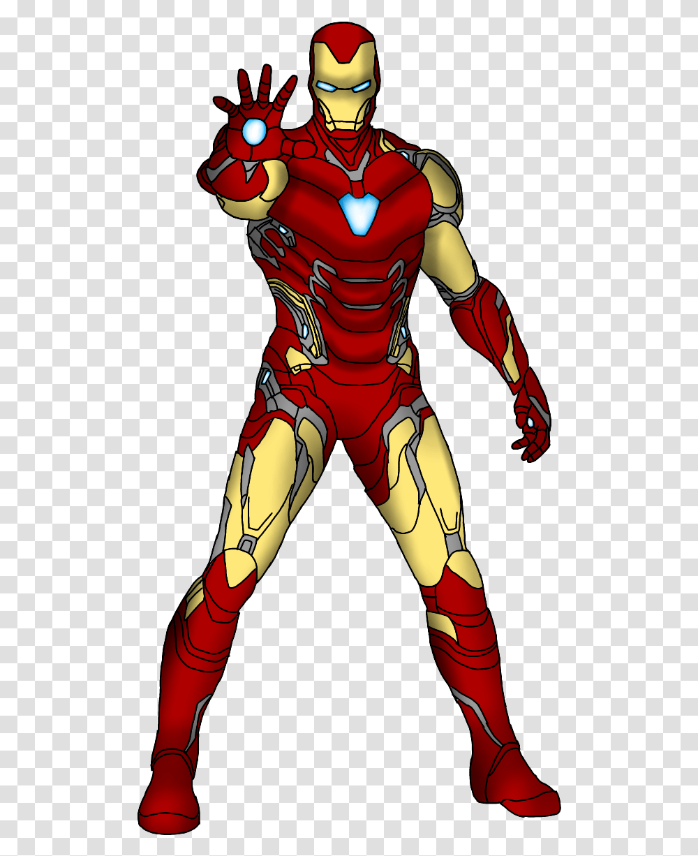 Iron Man Endgame Cut Out, Comics, Book, Hand, Person Transparent Png