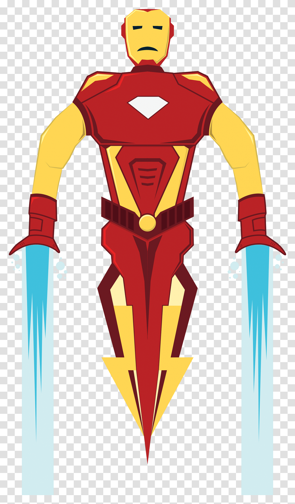 Iron Man Illustrator, Robot Transparent Png