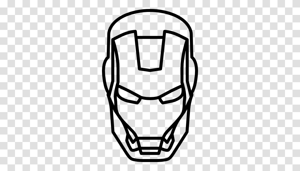 Iron Man, Light, Stencil, Head Transparent Png