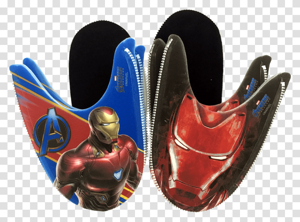 Iron Man Marvel Avengers Endgame Mix N Match Zlipperz Spider Man, Helmet, Apparel, Person Transparent Png