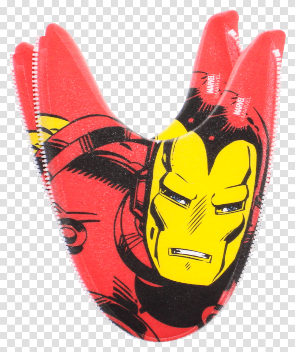 Iron Man Retro Comics Mix N Match Zlipperz SetClass Cartoon, Apparel, Footwear, Hand Transparent Png