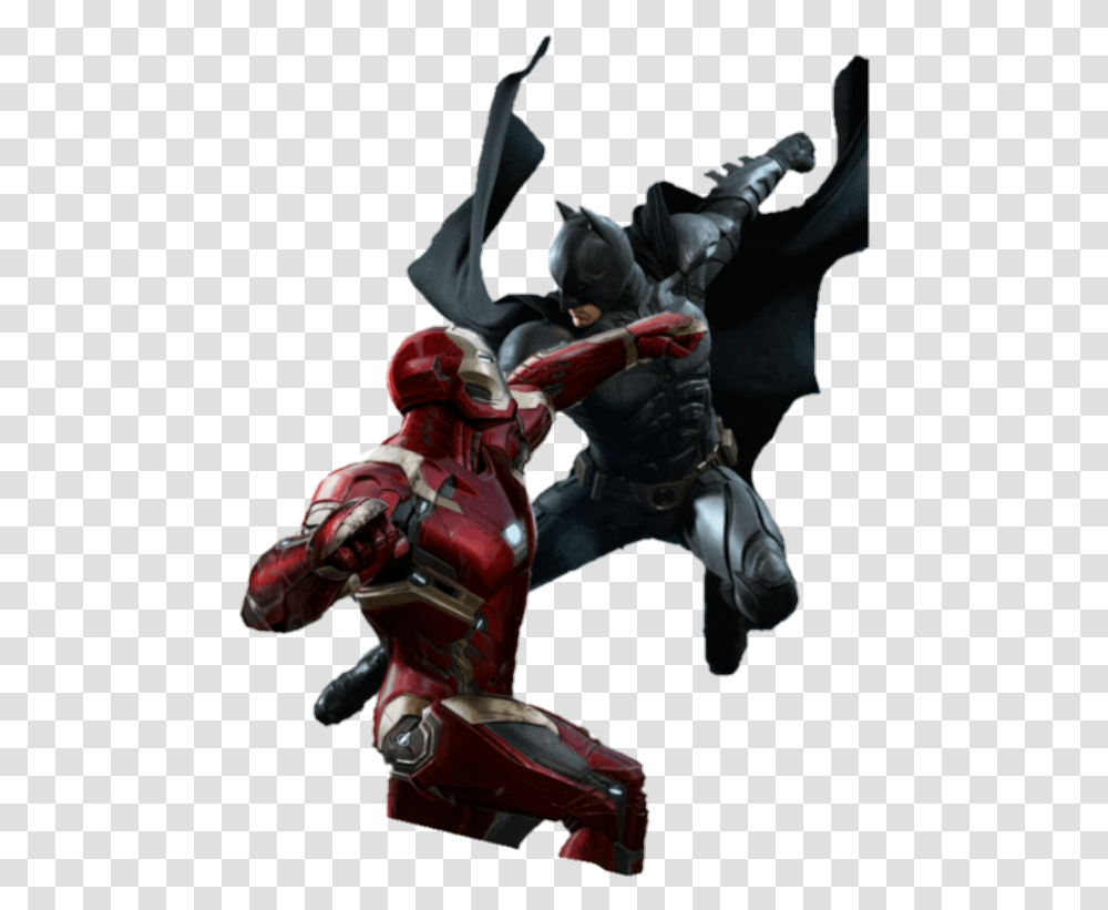 Iron Man Vs Batman, Figurine, Costume, Person, Duel Transparent Png