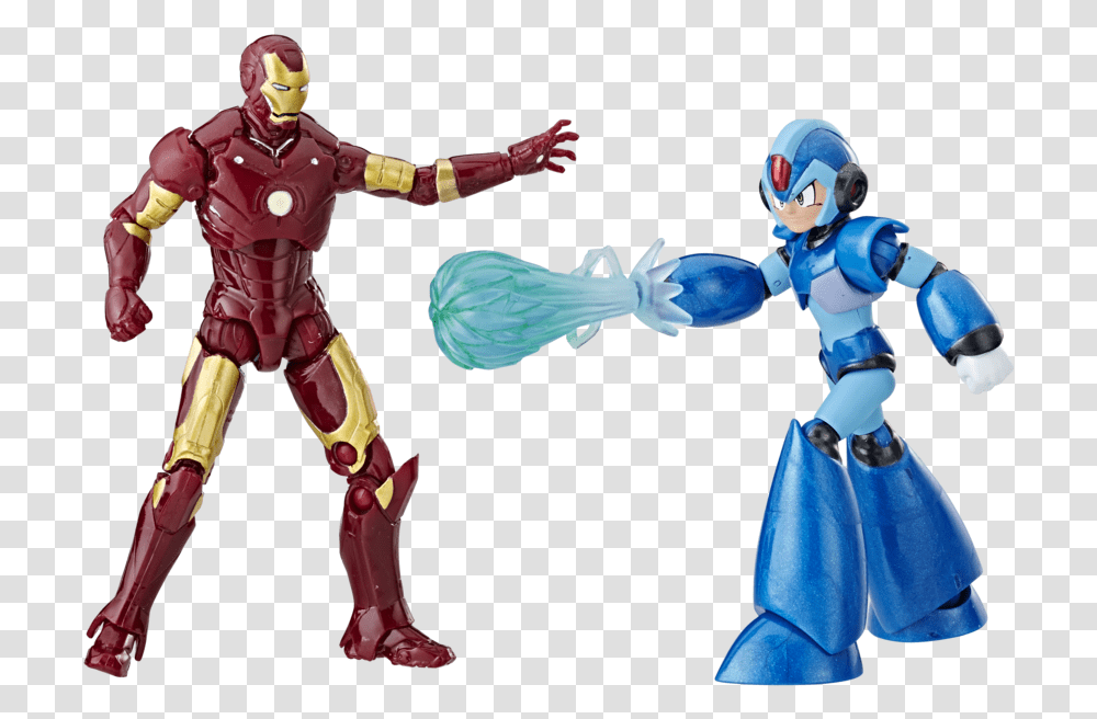 Iron Man Vs Mega Man X, Robot, Person, Human, Figurine Transparent Png