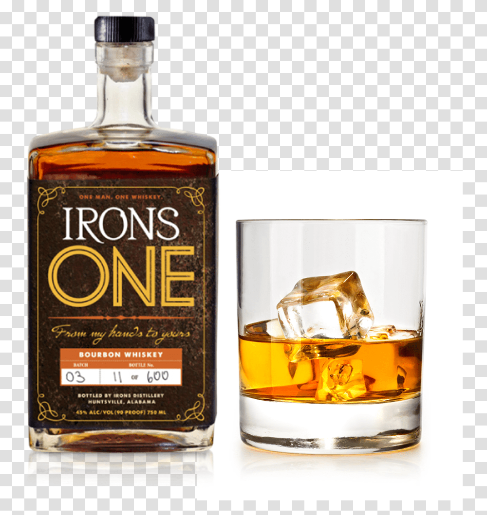 Iron One Bourbon Mash Whiskey, Liquor, Alcohol, Beverage, Drink Transparent Png
