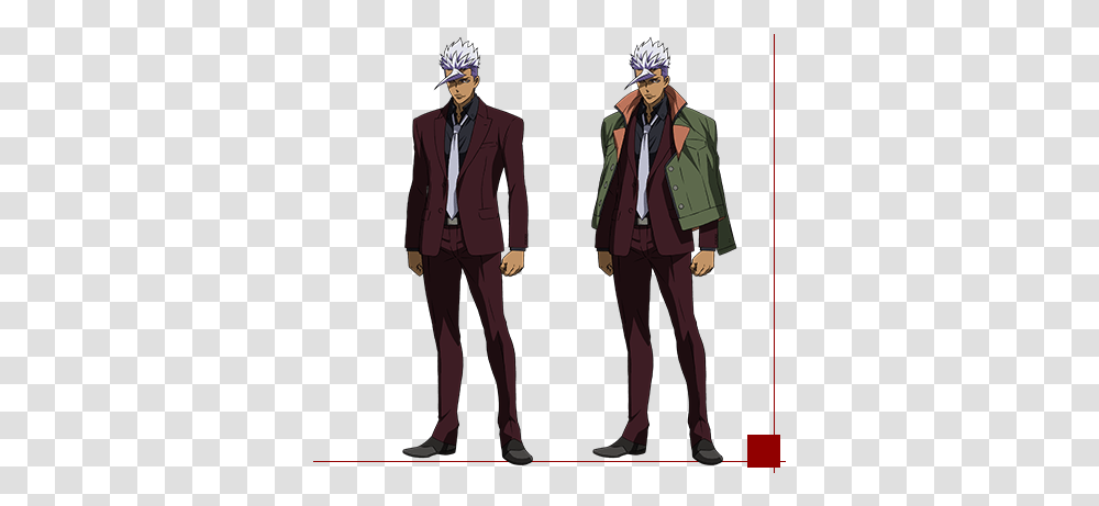 Iron Orga Itsuka Red Suit, Clothing, Apparel, Overcoat, Person Transparent Png