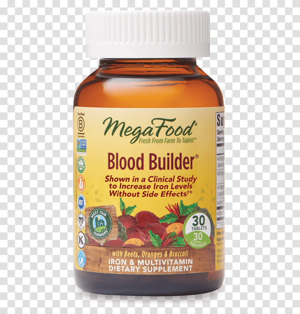 Iron Pills Blood Builder, Plant, Beverage, Food, Jar Transparent Png