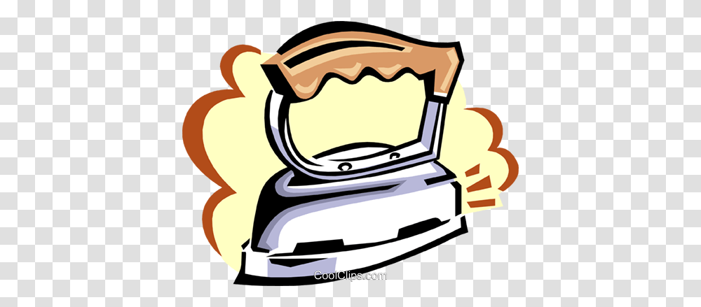 Iron Royalty Free Vector Clip Art Illustration, Clothes Iron, Appliance, Helmet Transparent Png