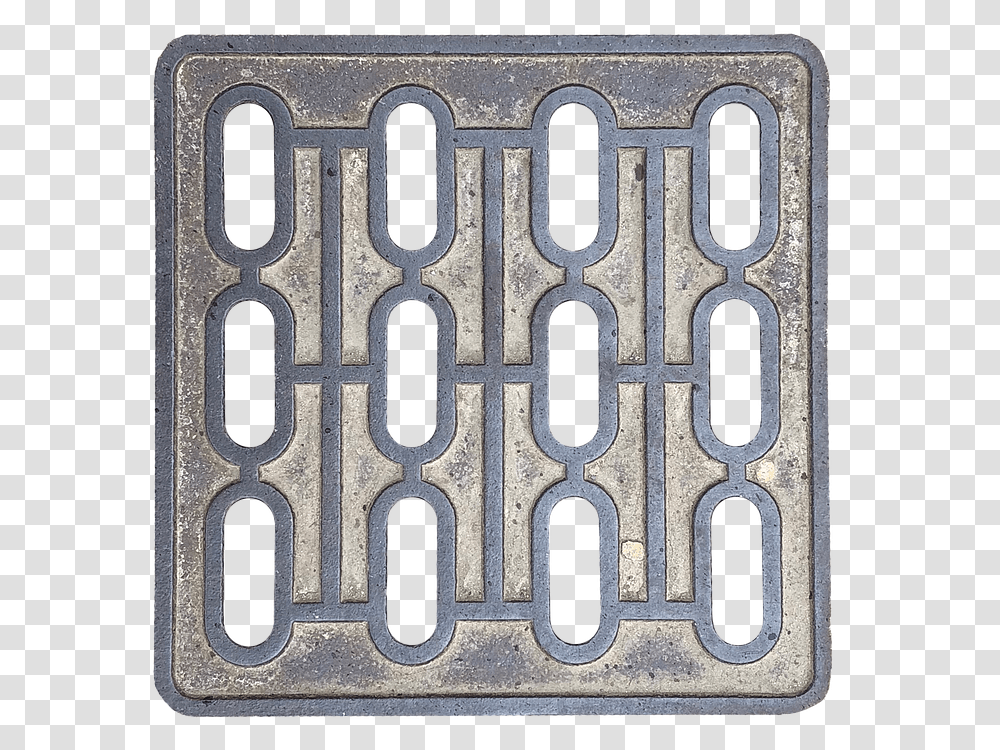 Iron, Rug, Drain, Hole, Sewer Transparent Png