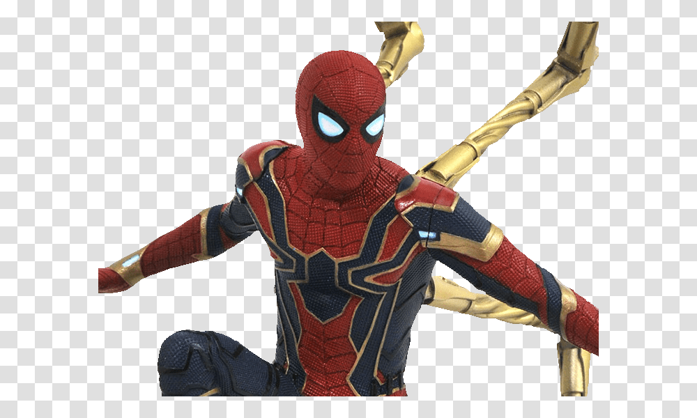 Iron Spider Statue Infinity War, Person, Costume, Figurine Transparent Png