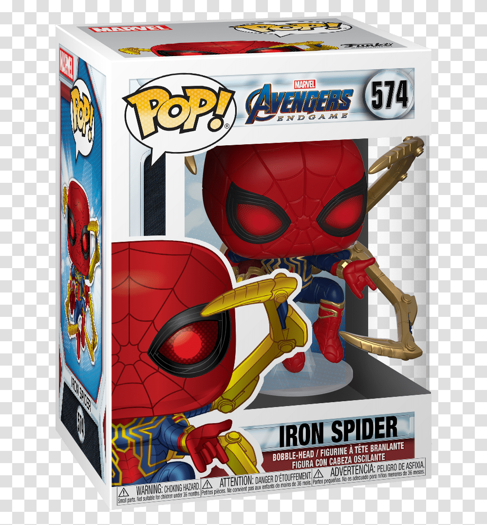 Iron Spider With Nano Gauntlet, Label, Advertisement, Poster Transparent Png