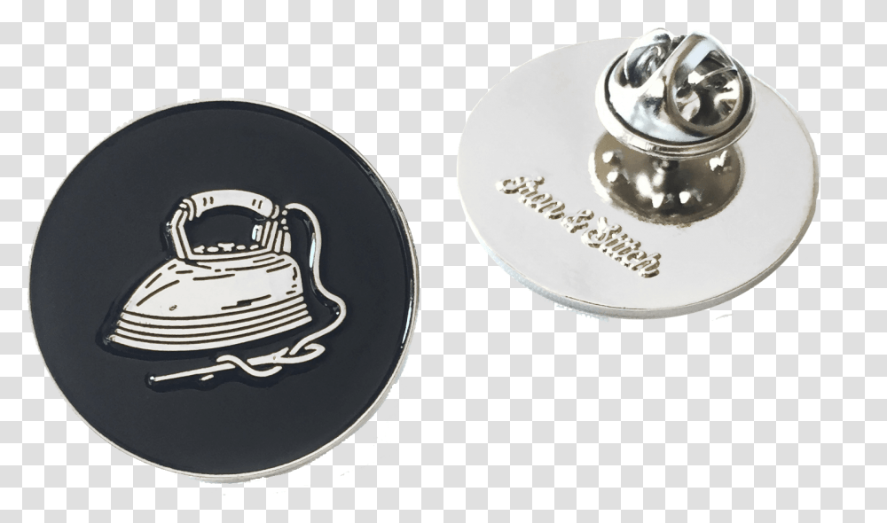Iron Stitch Logo Pin Emblem, Symbol, Wax Seal, Pottery, Badge Transparent Png