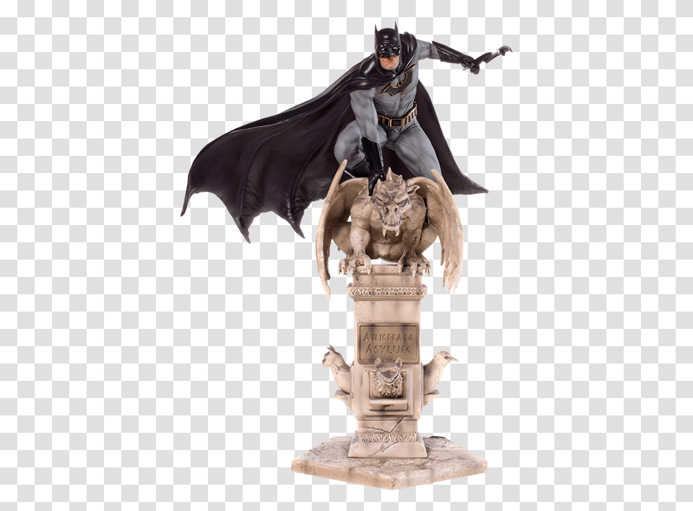 Iron Studios Batman Deluxe Statue Iron Studios 1, Sculpture, Ornament, Person Transparent Png