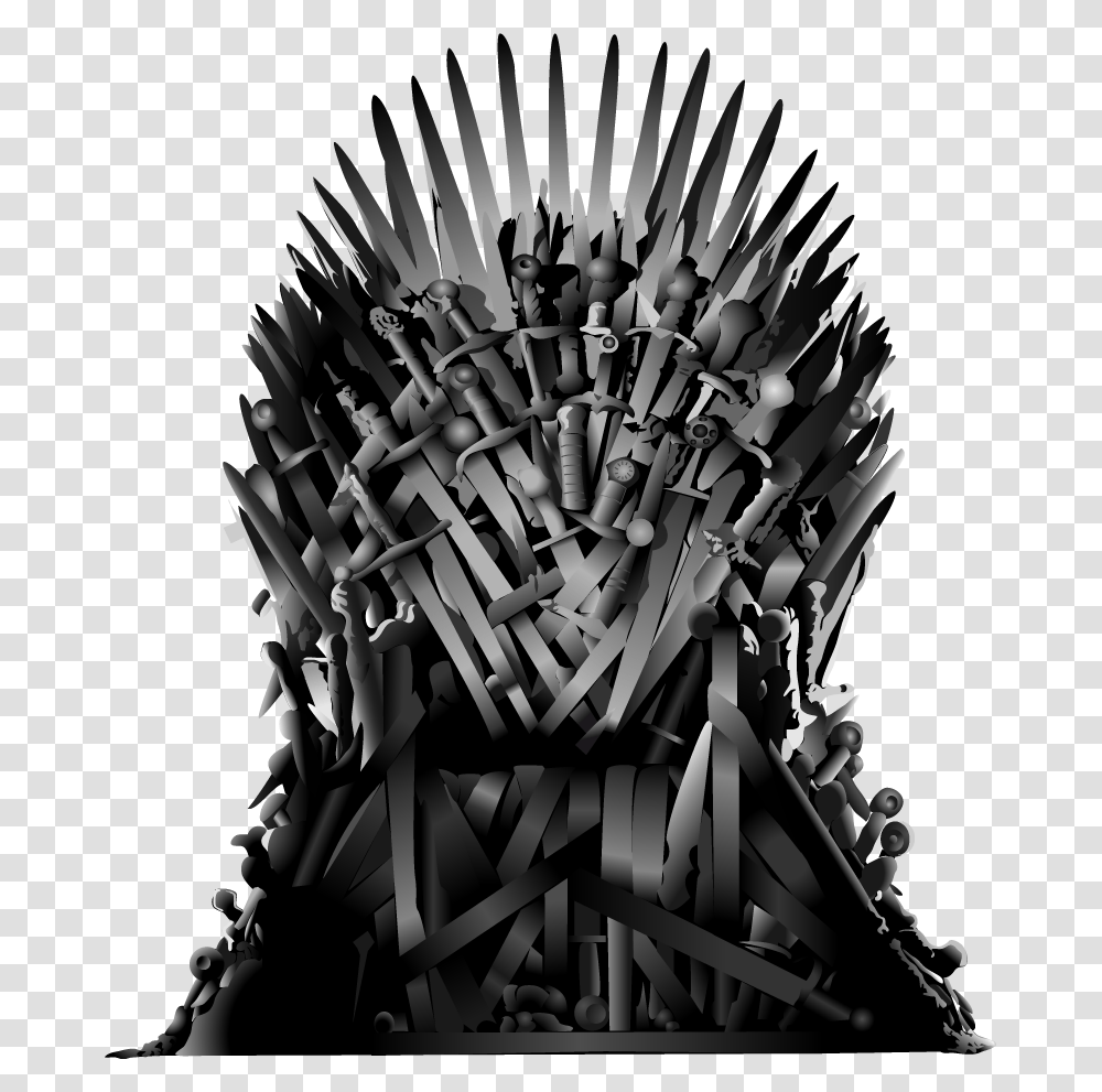 Iron Throne Throne Game Of Thrones, Furniture, Chair, Chandelier, Lamp Transparent Png