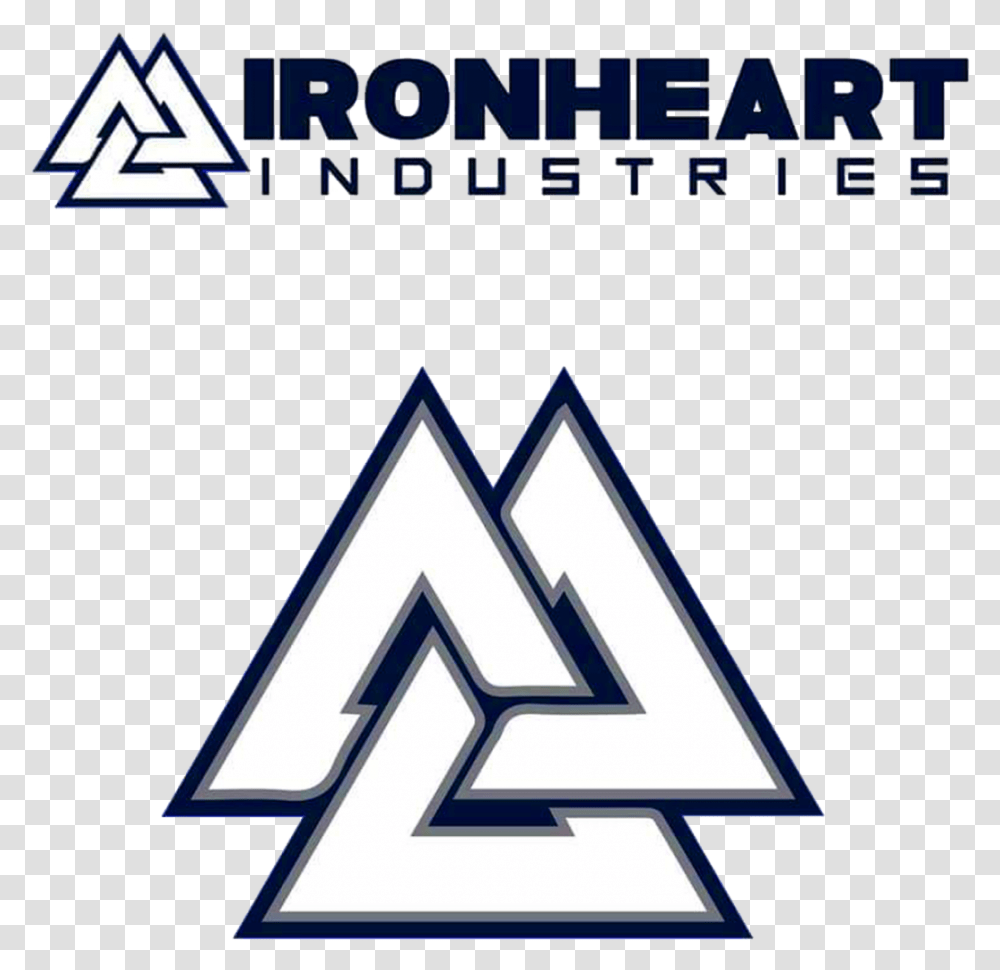Ironheart Industries Logo Both Built By Titan, Arrow, Triangle Transparent Png
