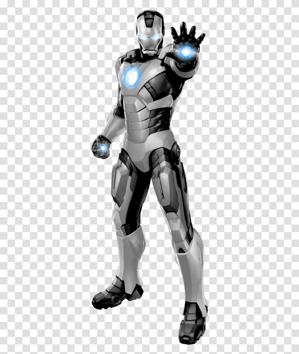 Ironman Clipart Manblack White Iron Man Marvel Avengers, Armor, Person, Human, Knight Transparent Png