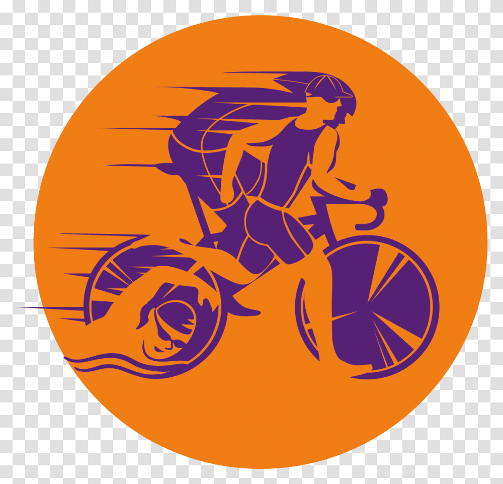 Ironman Triathlon Bicycle Cycling Running File Dibujo De Triatlon Para Tatuaje, Logo, Label Transparent Png