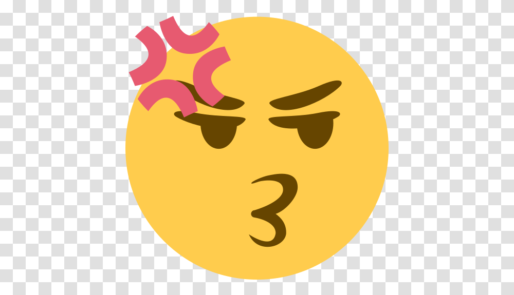 Irritated Custom Discord Emoji, Text, Symbol, Number, Food Transparent Png