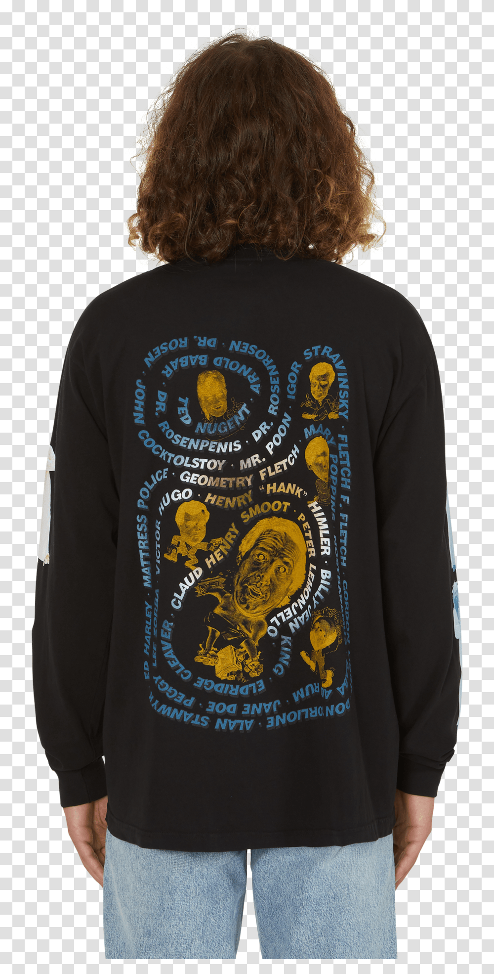 Irwin S Aliases Longsleeve T Shirt Black Hi Res Embroidery, Apparel, Long Sleeve, Person Transparent Png