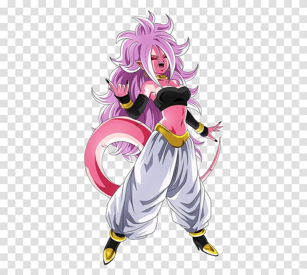 Is Dragon Ball Android 21, Comics, Book, Manga, Person Transparent Png
