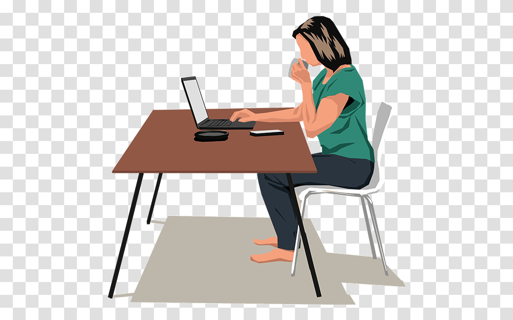 Is Sitting Causing Your Lower Back Pain Table, Furniture, Desk, Person, Human Transparent Png
