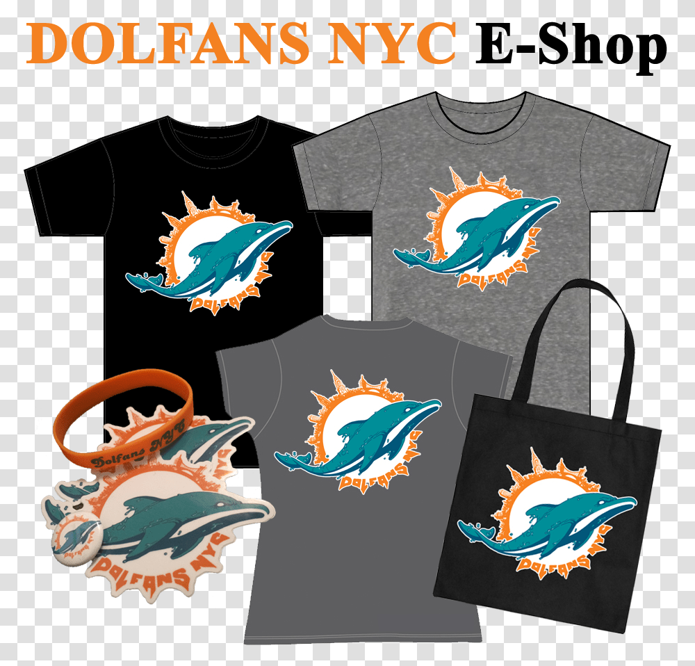 Is This The New Miami Dolphins Logo Dolfans Nyc New Miami Dolphins Shop, Bag, Tote Bag, Handbag, Accessories Transparent Png