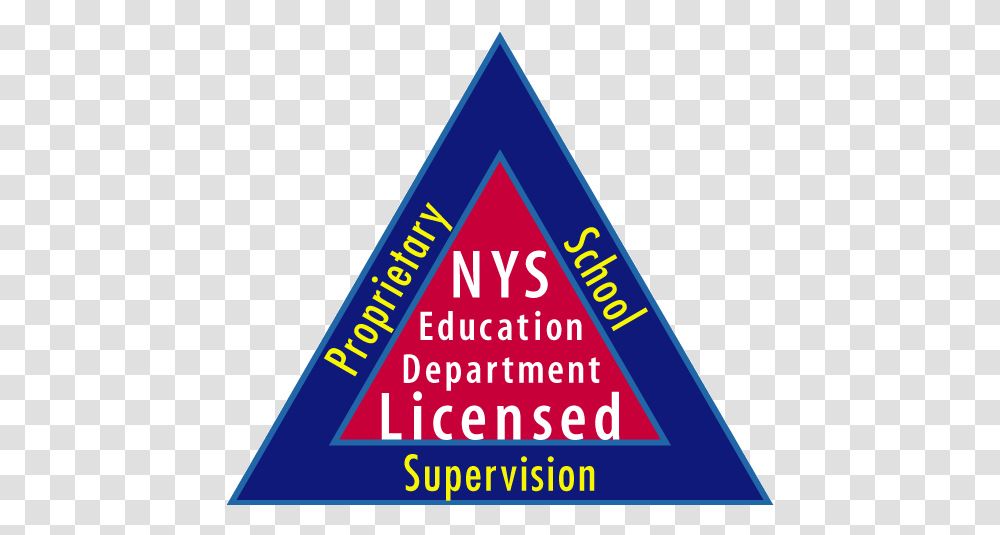 Is Your School Licensed Nys Education Department Bureau Of Proprietary School Supervision, Triangle Transparent Png