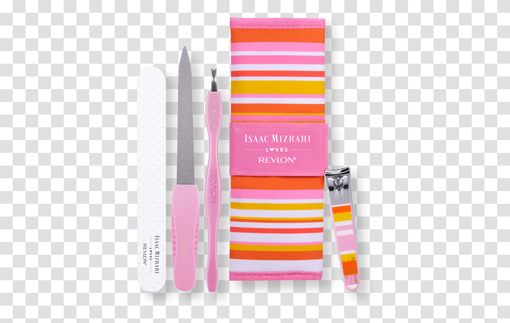 Isaac Mizrahi Loves Revlon Manicure Essentials Kit Revlon Manicure Kit, Cutlery, Suspenders, Strap, Fork Transparent Png