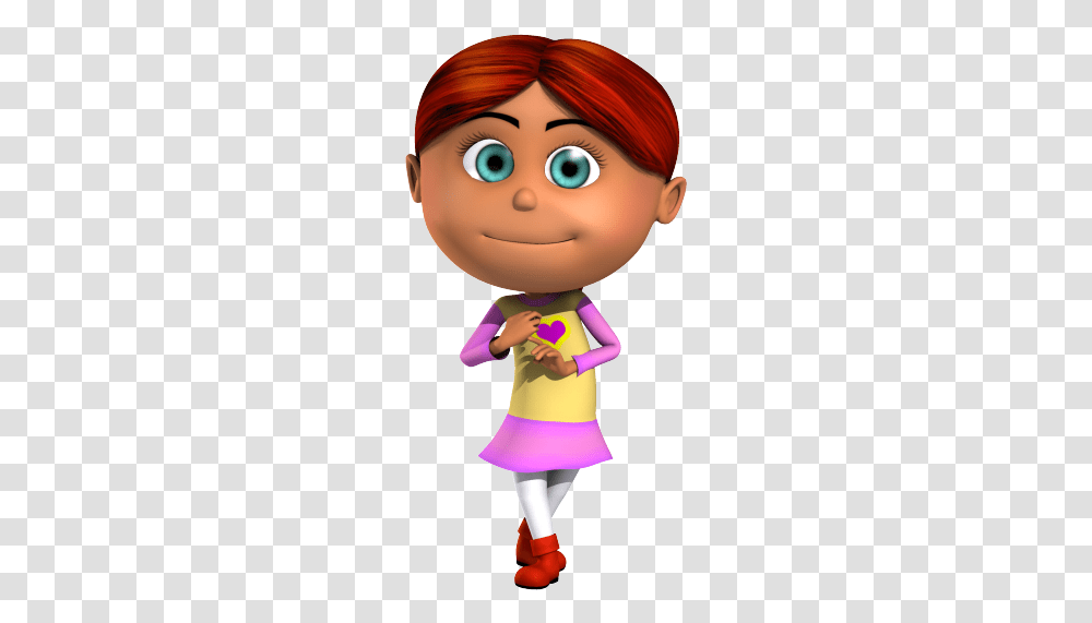 Isabella Readhead Kid 3d Cartoon Character Being Cute Cute Girls Cartoon Characters, Doll, Toy, Skirt Transparent Png