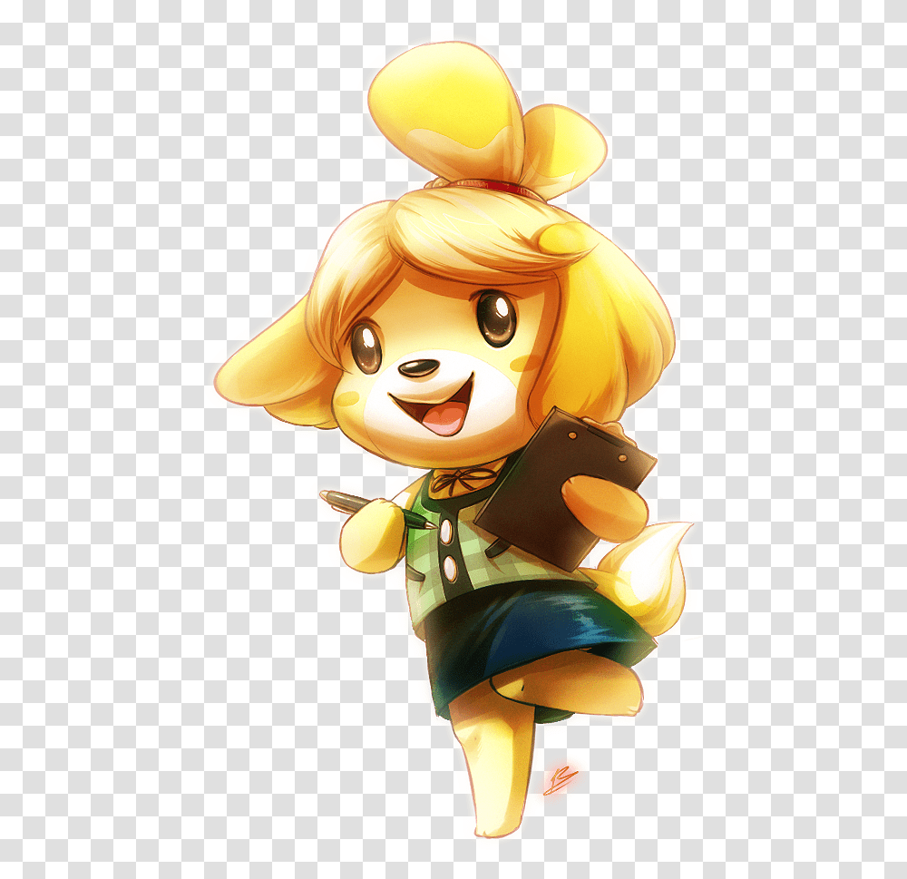 Isabelle By Draggincat D6l1y3d Animal Crossing Isabelle Manga, Doll, Toy, Book Transparent Png