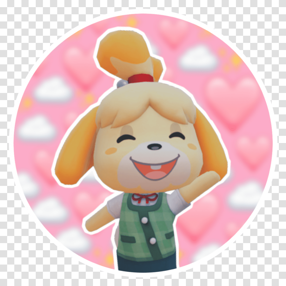 Isabelle Icon Animalcrossing Sticker Happy, Doll, Toy, Figurine Transparent Png